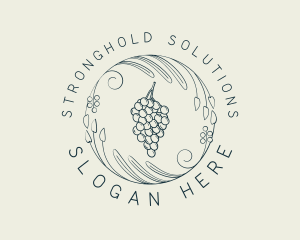 Natural Grapes Winery logo design