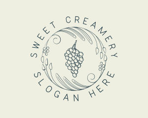 Natural Grapes Winery logo design