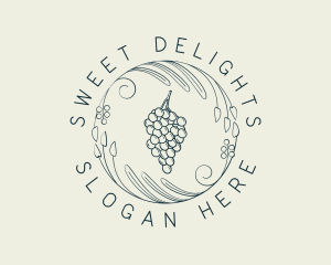 Natural Grapes Winery logo design