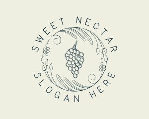 Natural Grapes Winery logo design