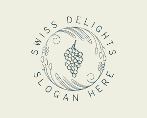 Natural Grapes Winery logo design