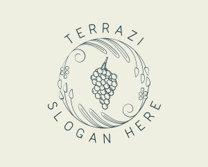 Natural Grapes Winery logo design