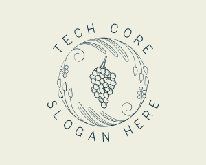 Natural Grapes Winery logo design