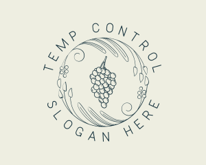 Natural Grapes Winery logo design