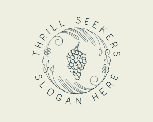 Natural Grapes Winery logo design