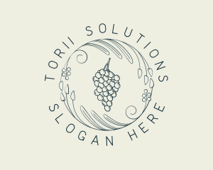 Natural Grapes Winery logo design