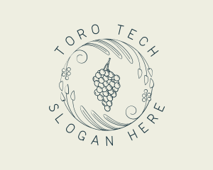 Natural Grapes Winery logo design