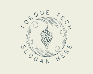 Natural Grapes Winery logo design