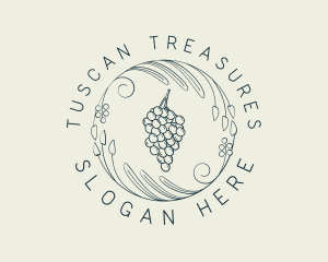 Natural Grapes Winery logo design