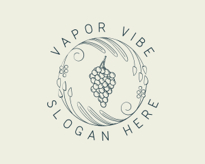 Natural Grapes Winery logo design