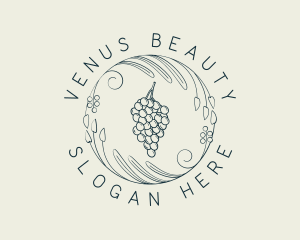 Natural Grapes Winery logo design