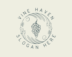 Natural Grapes Winery logo design