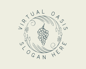 Natural Grapes Winery logo design