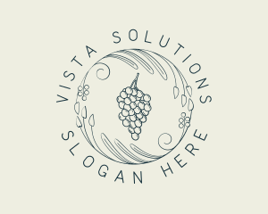 Natural Grapes Winery logo design