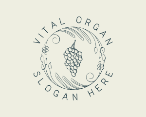 Natural Grapes Winery logo design