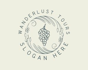 Natural Grapes Winery logo design