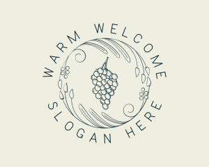 Natural Grapes Winery logo design