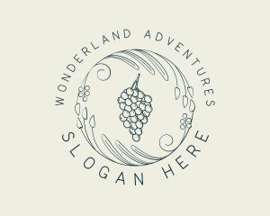 Natural Grapes Winery logo design