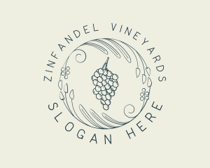 Natural Grapes Winery logo design