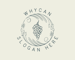 Natural Grapes Winery logo design