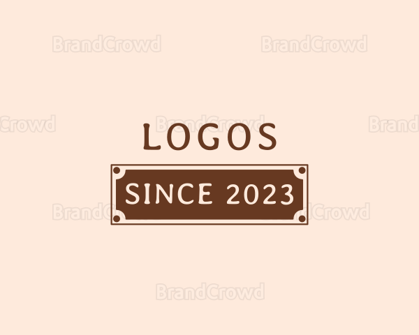 Retro Business Banner Logo