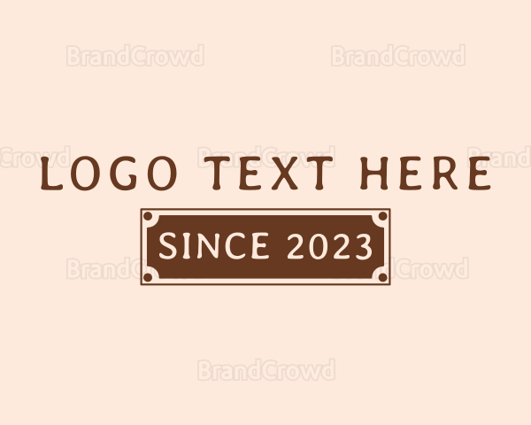 Retro Business Banner Logo