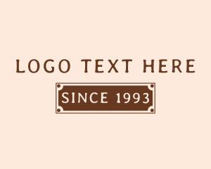 Classical - Classic Banner Wordmark logo design