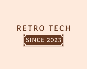 Retro Business Banner logo design