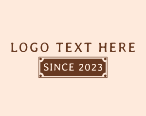 Text - Retro Business Banner logo design