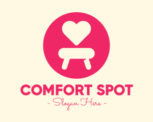 Seat - Pink Love Seat logo design