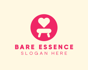 Pink Love Seat logo design