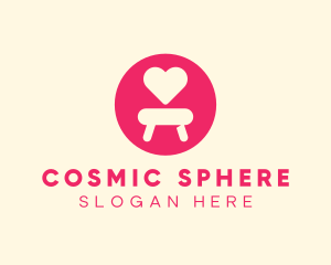 Pink Love Seat logo design