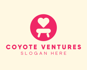 Pink Love Seat logo design