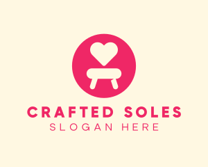 Pink Love Seat logo design