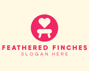 Pink Love Seat logo design