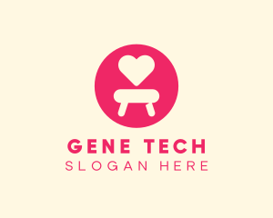 Pink Love Seat logo design