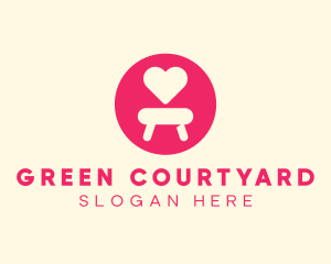 Pink Love Seat logo design