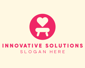 Pink Love Seat logo design