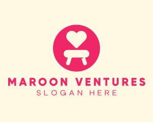 Pink Love Seat logo design