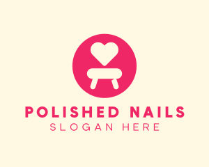 Pink Love Seat logo design