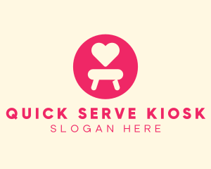 Pink Love Seat logo design