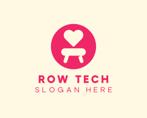 Pink Love Seat logo design