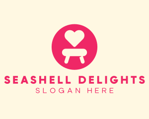 Pink Love Seat logo design