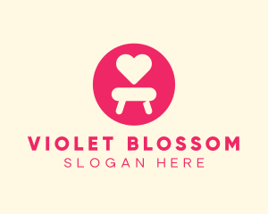 Pink Love Seat logo design