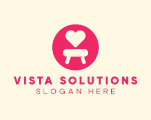 Pink Love Seat logo design