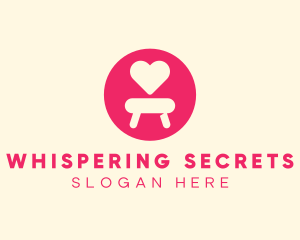 Pink Love Seat logo design