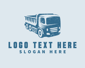 Haulage - Dump Truck Vehicle logo design