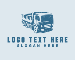 Coal - Dump Truck Vehicle logo design
