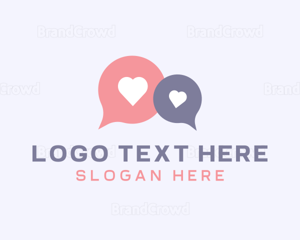 Love Dating Flirting Messaging Logo