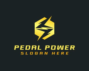 Thunderbolt Lightning Power logo design